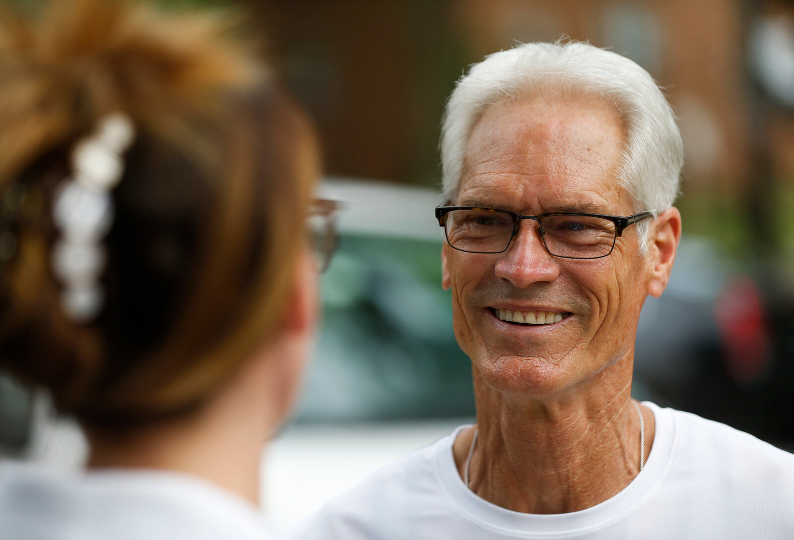 Frank Gioia runs despite major hip replacement